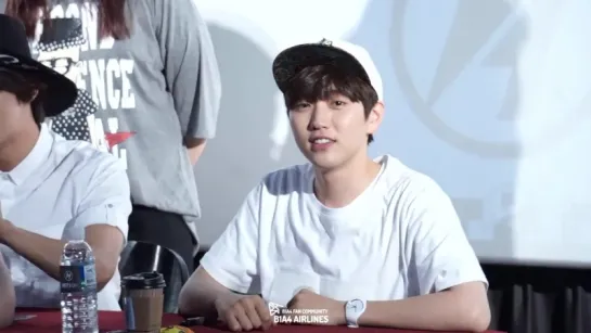 [FANCAM][150530] B1A4 (Sandeul focus) @ Hat's On Fansign