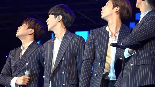 [FANCAM][150404] B1A4 - What's Going On (Jinyoung focus) @ GIVE MI Challenge Festival