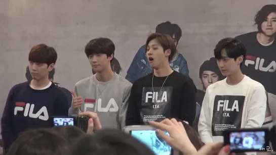 [FANCAM][150328] B1A4 @ FILA Hi-Touch Event