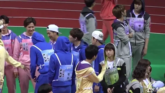 [FANCAM][150202] B1A4 and BLOCKB @ Idol Star Athletics Championship