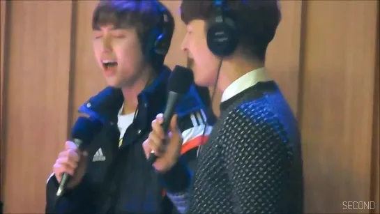 [FANCAM][141119] Sandeul - Can't help falling in love @ Power FM Cultwo Show