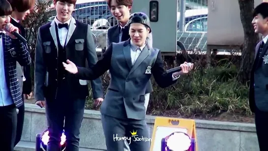 [FANCAM][150127] B1A4 with Jackson (Got7) @ Smart Family Love Campaign