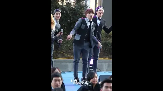 [FANCAM][150127] B1A4 (Sandeul focus) @ Smart Family Love Campaign