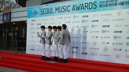 [FANCAM][150122] B1A4 @ The 24th Seoul Music Awards Red Carpet