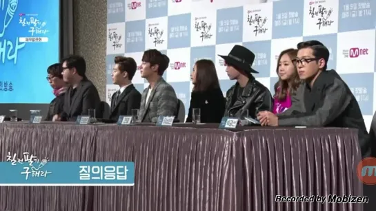 [FANCAM][150106] Jinyoung @ "Perseverance, Goo Hae Ra" Press Conference