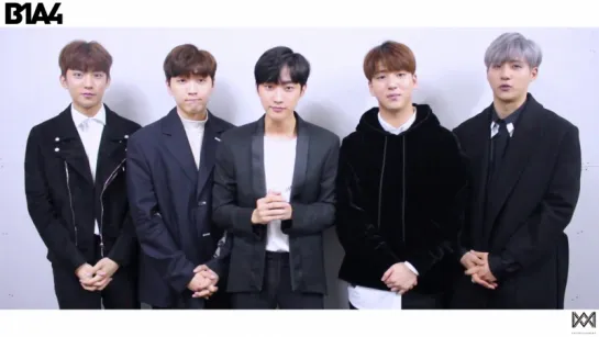 [GREETINGS] [171114] B1A4 @ Supporting Message for Fans