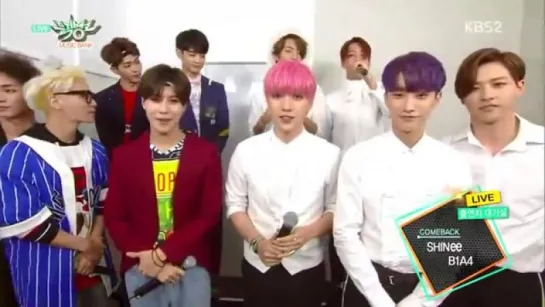 [INTERVIEW][150807] B1A4 @ KBS Music Bank Backstage Interview