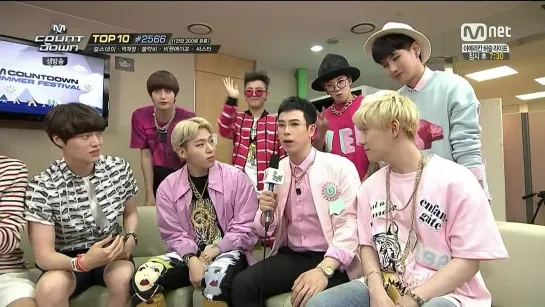 [INTERVIEW][140731] B1A4 & BLOCK B @ Interview on Mnet M!Countdown