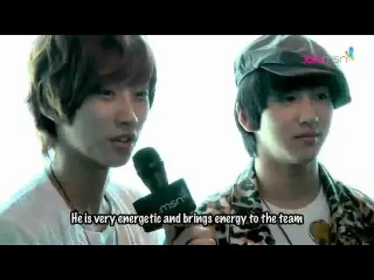 [CLIP] 110809 XinMSN - Interview with B1A4 (비원에이포)