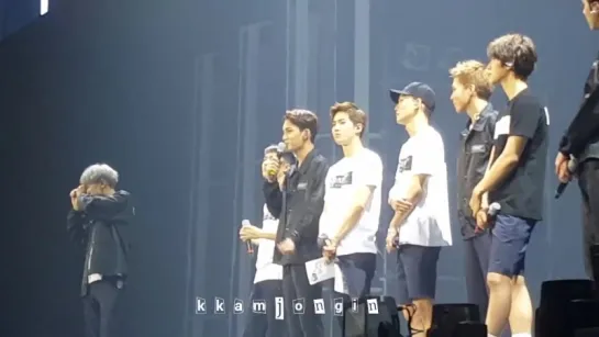 [FANCAM] 160123 #EXO #Kai @ The EXO'luXion in Manila | Ending Ment