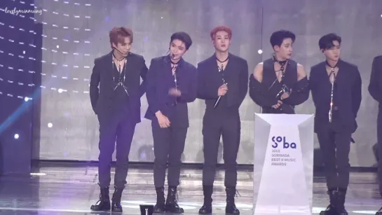 [VK][180830] MONSTA X fancam - win Bonsang @ Soribada Best K-Music Awards 2018