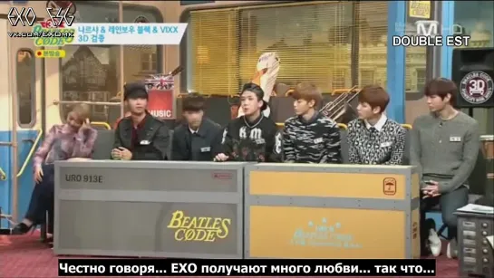 [РУСС. САБ] 140204 EXO and VIXX are rival? @ Beatles code 3D