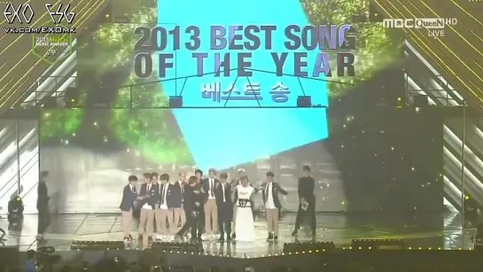 [РУСС. САБ] 131114 Melon Music Awards "Song Of The Year" Category: EXO Winning Speech