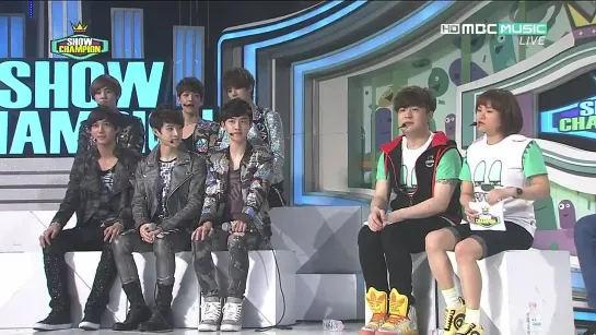 120424 EXO-K @ MBC Music.Show! Champion. Interview-1