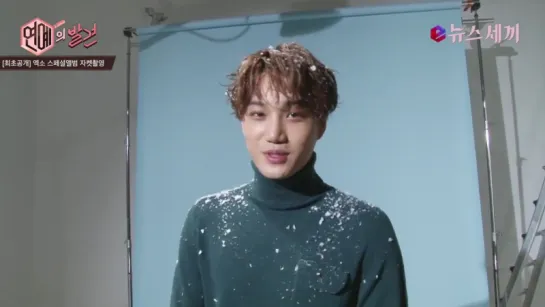 [VIDEO] 151222 #EXO @ Enews24 | EXO 'Sing For You' Jacket Shoot BTS