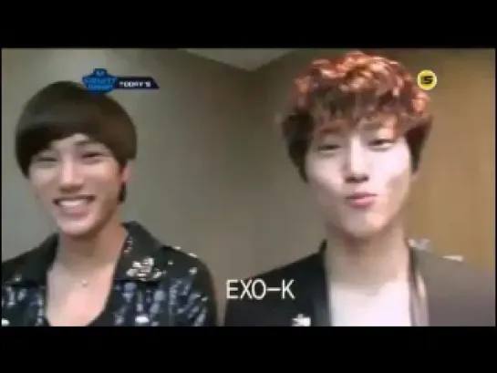 120614 Kiss from EXO-K at Mcountdown