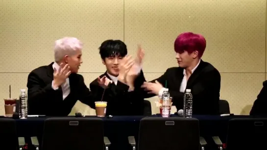 [VK][171112] MONSTA X (Wonho & Minhyuk & Jooheon focus) @ Gangnam Fansign