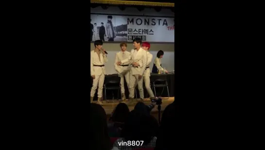 [VK][171203] MONSTA X (Wonho focus) @ Gangnam Fansign