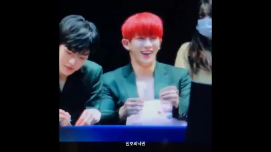 [VK][171210] MONSTA X (Wonho focus) @ Hongdae Fansign