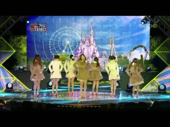 121231 A-Pink - HUSH on MBC Gayo Daejejun