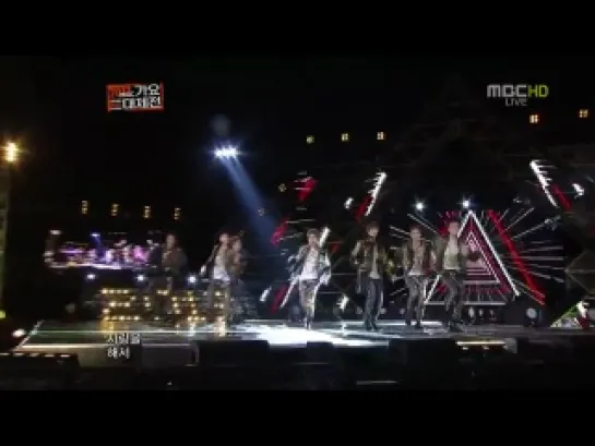 121231 100% - BAD BOY on MBC Gayo Daejejun