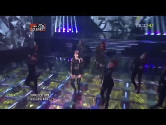 121231 Son Dam Bi - Crazy + Dripping Tears on MBC Gayo Daejejun