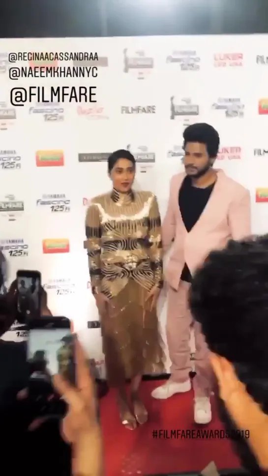 Сандип и Регина на South Filmfare Awards 2019