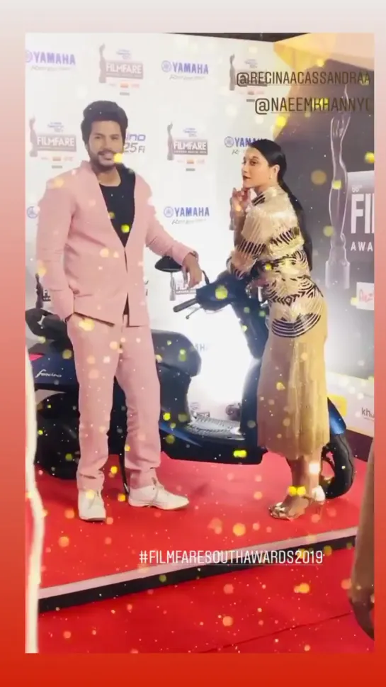 Сандип и Регина на South Filmfare Awards 2019