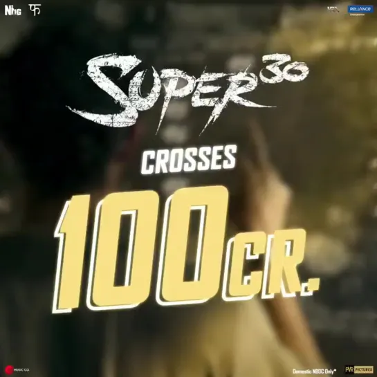 A super-duper chalaang! Super30 crosses 100 crores at the box office. - -