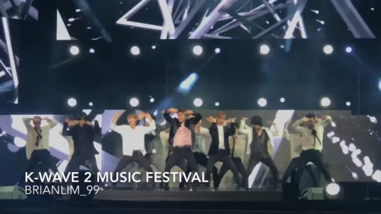 Super Junior - Black Suit, KWave2 Music Festival in Malaysia 13.01.2018 (fancam)