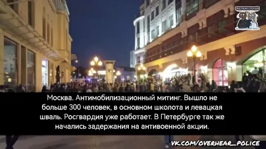 В России прошли антивоенные митинги