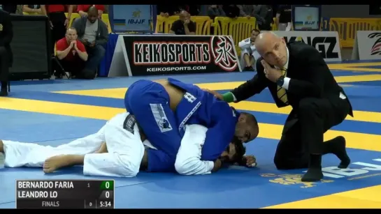 Bernardo Faria vs Leandro Lo IBJJF 2016 Pan Absolute Final