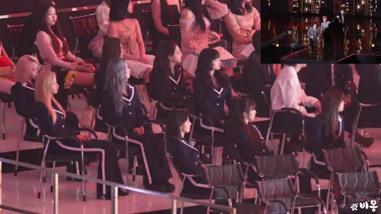 [VK][190424] TWICE reaction to MONSTA X performance fancam @ The Fact Music Awards 2019