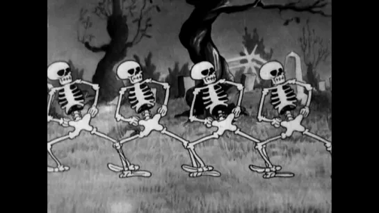 Танец скелетов (The Skeleton Dance, Walt Disney, 1929)