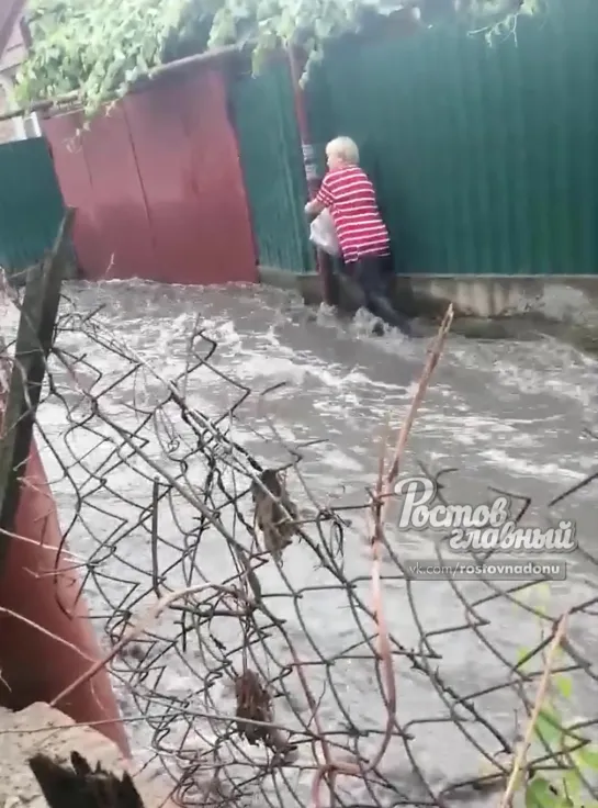 Потоп в СНТ Садовод-Любитель 14.6.2020 Ростов-на-Дону Главный