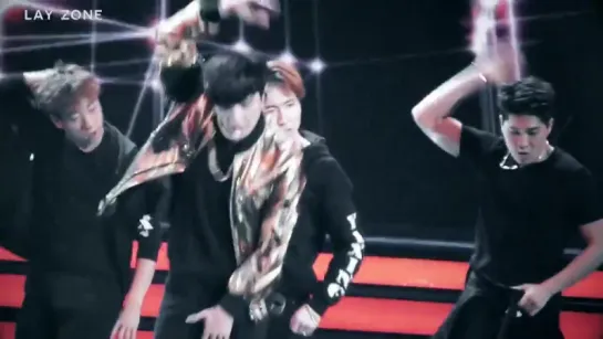 「FANCAM」151231 EXO LAY @ Orient TV count down Lay performance focus