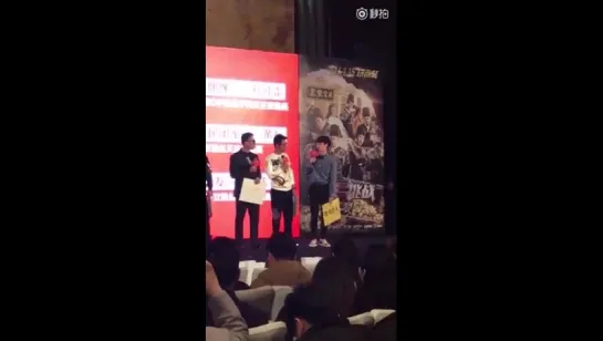 [FANCAM] 160107 EXO LAY @ Go Fighting Movie Press Conference