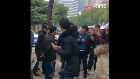 [FANCAM] 160106 EXO Lay @ Go Fighting Season 2 Recording