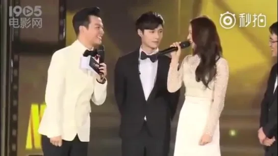 151219 EXO LAY Krystal CCTV6 15th Lily Movie Awards