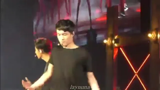 [FANCAM] 151017 EXO LAY EXOluxion in Guangzhou ( lay focus)