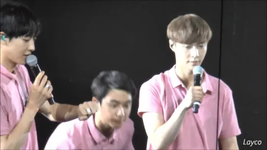 [Fancam] 150718 EXOluXion in Beijing Ment 2 (Lay focus)