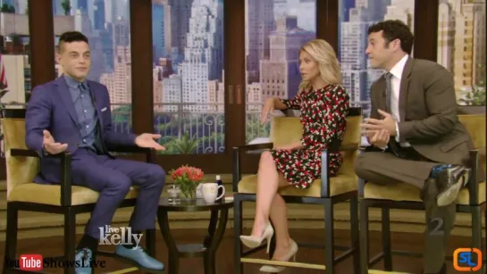 Rami Malek Interview  Live with Kelly 2016 July 13