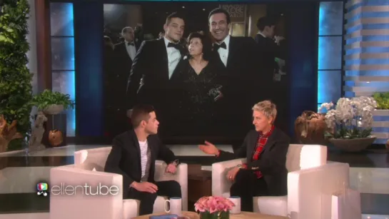 Rami Malek Makes His Ellen Debut