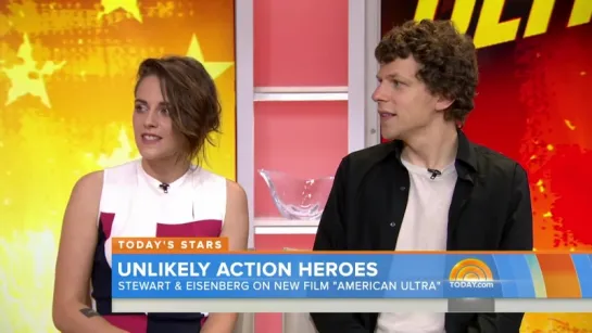 Kristen Stewart And Jesse Eisenberg Talk American Ultra  TODAY