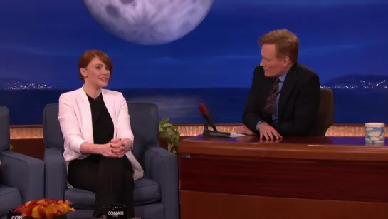 Bryce Dallas Howard Demos Her Jurassic World Scream  - CONAN on TBS