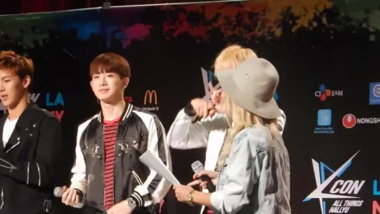 [EVENTS ][01.08.15] Monsta X- Пресс-конференция+встреча с фанами (KCON 2015 LA)