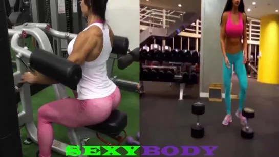 Gracyanne Barbosa vs Michelle Lewin ( bikini fitness бикини бразильская brasil фитнесс фитоняшки сиськи попка тверк мамка секс )