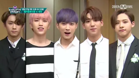 [SHOW:PREVIEW][150827] B1A4 @ Mnet M!Countdown Ep.440 Preview