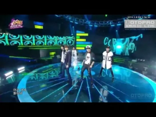 [PERF][140308] B1A4 - Place where you need to be by G.O.D @ Music Core Special Stage