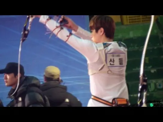 [FANCAM][140223] Sandeul @ Dream Team Recording